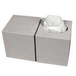 Facial Tissues in kubusvorm gestapeld, 2 lagen extra zachte cellulose