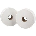 Toiletpapier Mini Jumbo, 2 laags, cellulose, 150 meter ecoflower (12 rollen)